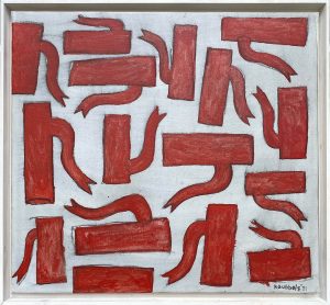 Klaas Gubbels, ZT Rode ketels, 55x60cm, 2021, Galerie InDruk