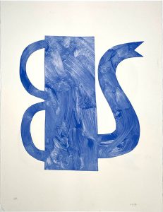 Klaas Gubbels, z.t. Blauwe ketel met dubbel handvat, 73x56 cm, 1994, Galerie InDruk