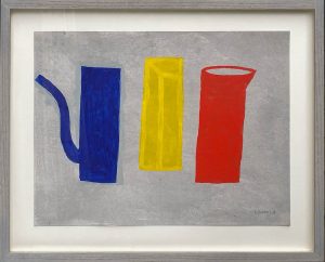 Klaas Gubbels, z.t. 'Léger', 2018, Acryl op papier, 35x45cm, Galerie InDruk