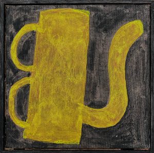 Klaas Gubbels, 'Eindelijk Geel', 2020-2023, Acryl op doek, 20x20cm, Galerie InDruk