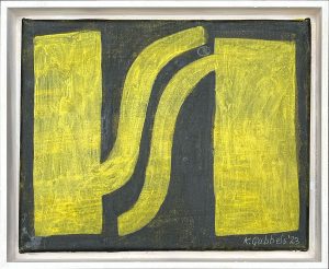 Klaas Gubbels, 'Geel', 2023, Acryl op doek, 24x30 cm, Galerie InDruk