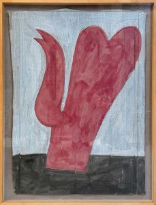 Klaas Gubbels, 'Hartenkan', 1989, Gouache op karton, 87 x 63cm, Galerie InDruk